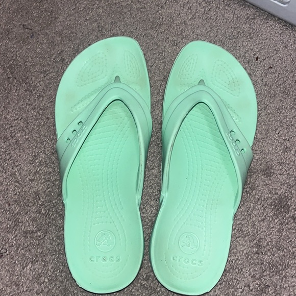 Croc flip flop Mint color 9 - Picture 2 of 4
